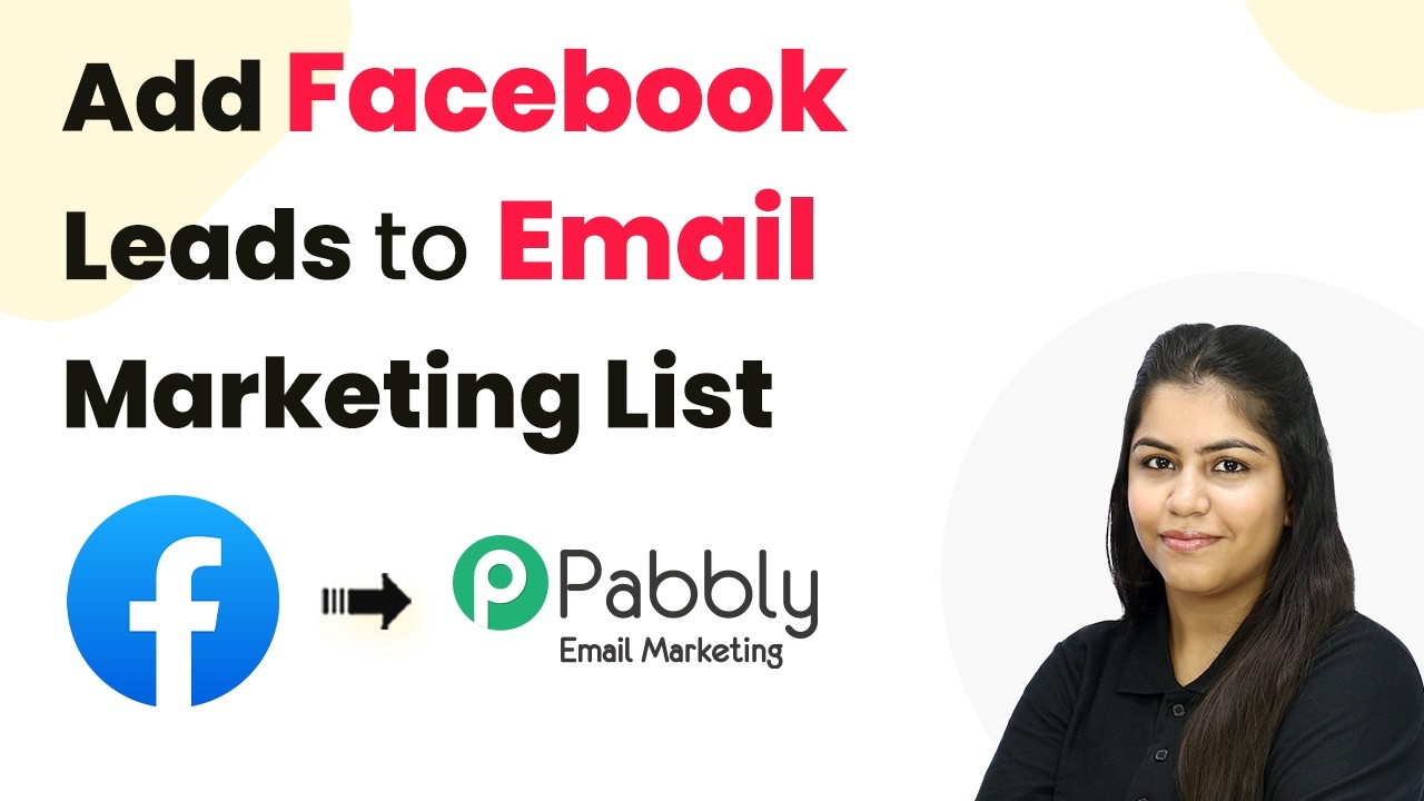 Auto Add Facebook Leads to Email Marketing List