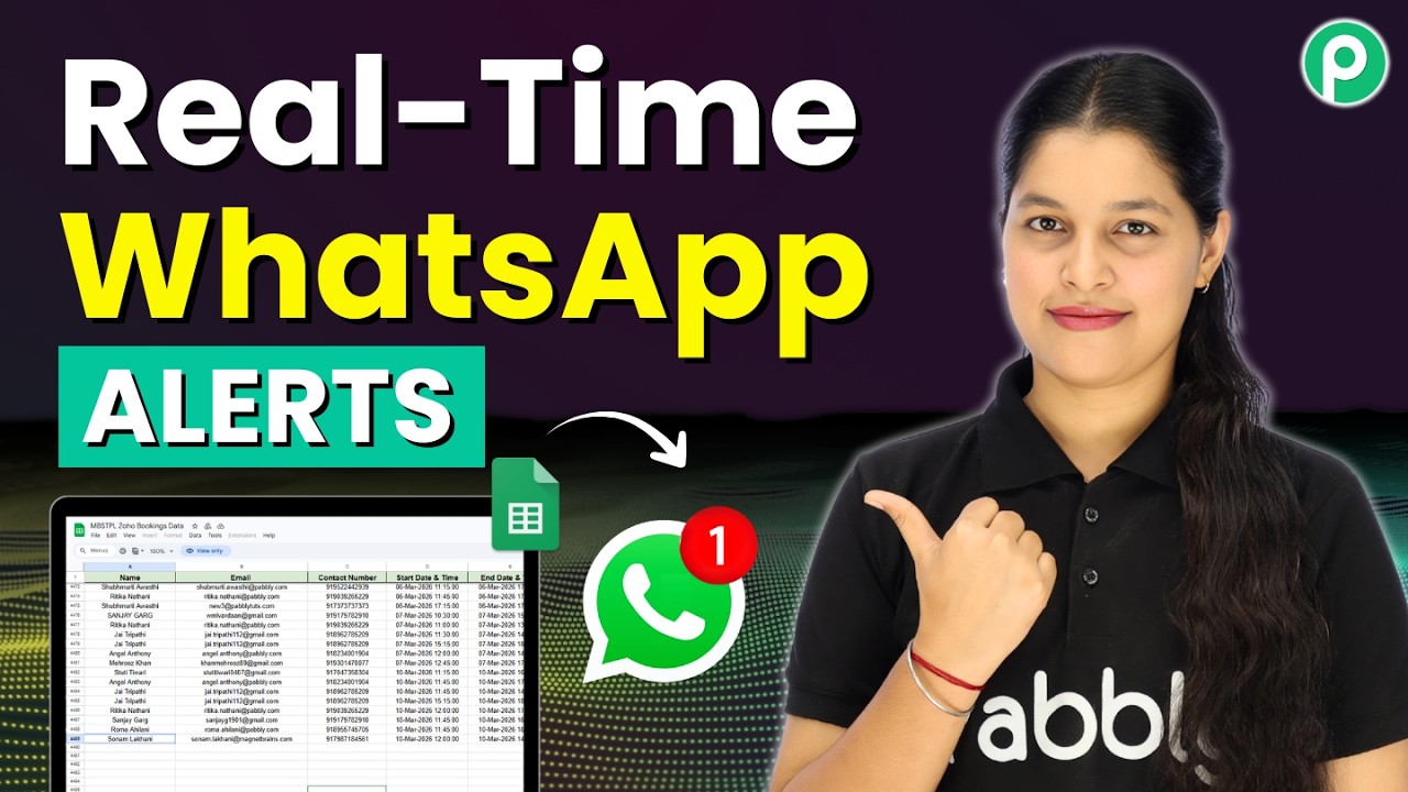 Send Real-Time WhatsApp Messages from New Google Sheets Entries
