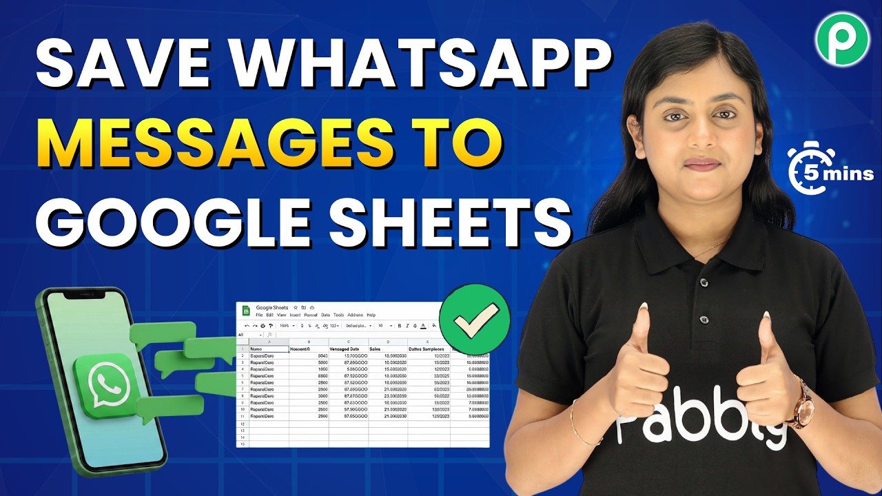 How to Add WhatsApp Messages to Google Sheets in 5 Minutes