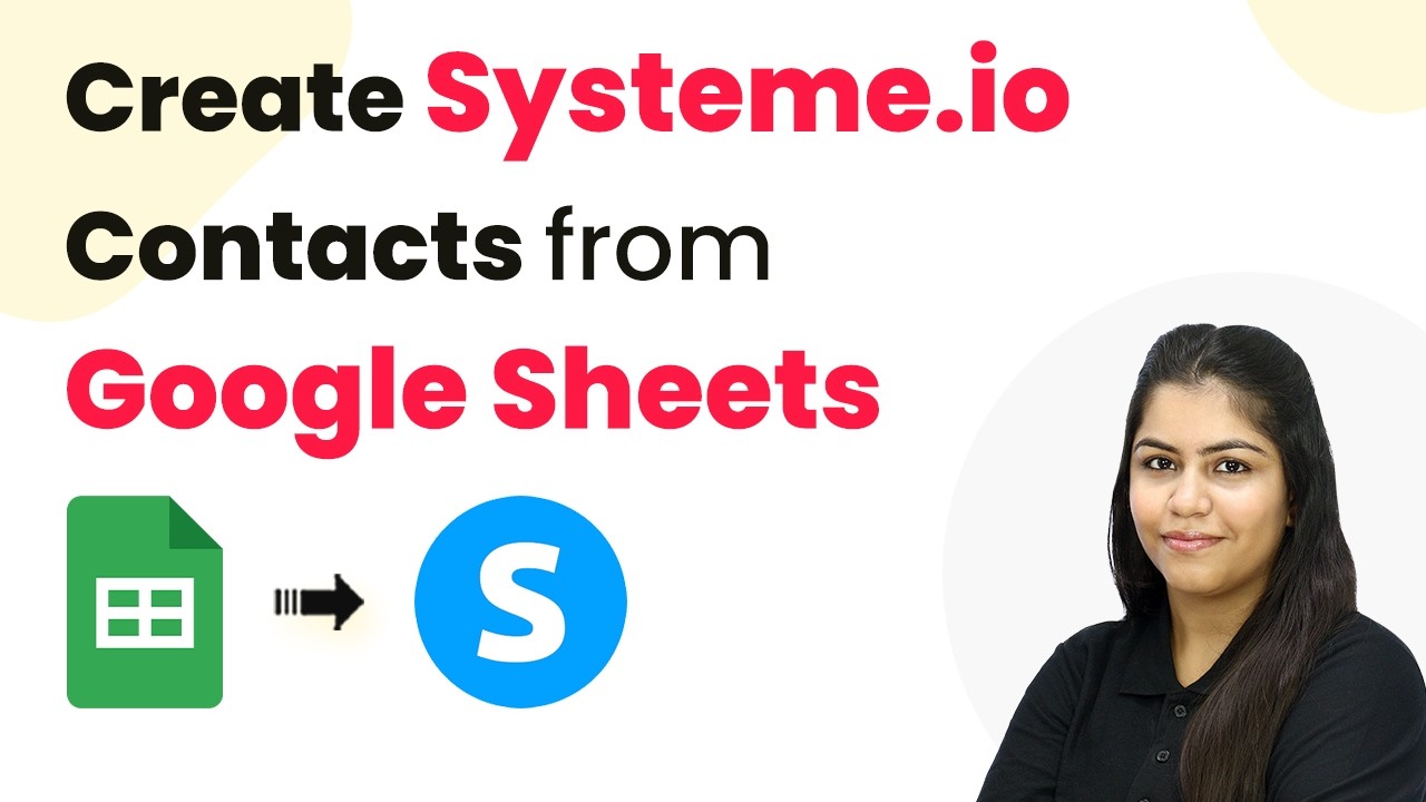 How to Create Systeme.io Contacts from Google Sheets
