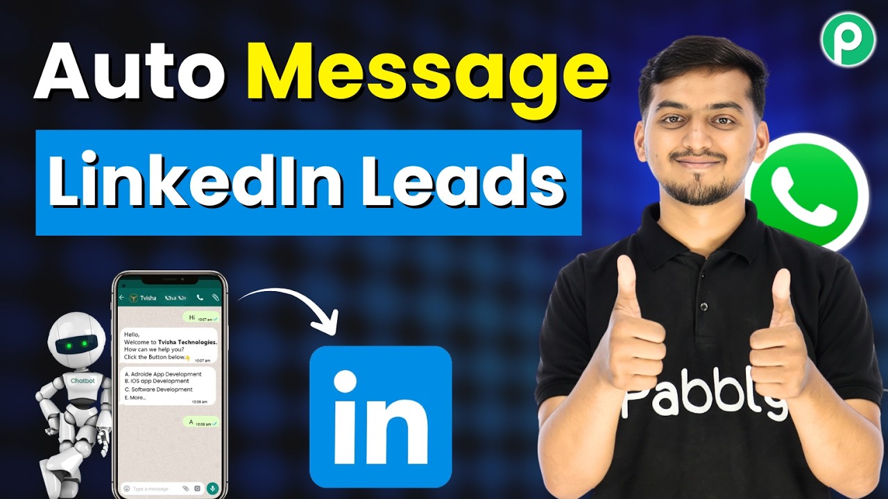 Auto Engage LinkedIn Leads with WhatsApp Messages