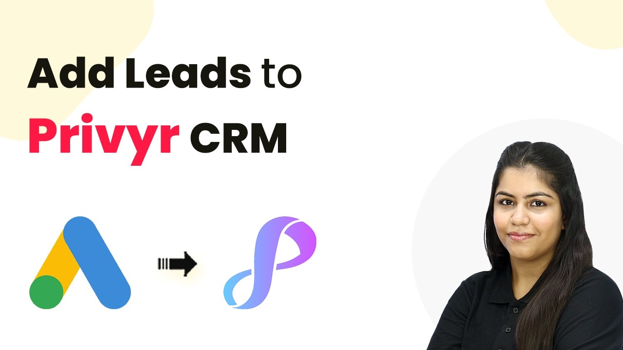 Automatically Add Leads to Privyr CRM